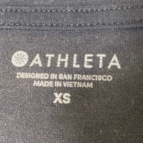 Athleta Athleisure Black V Neck Tee size XS - Picture 3 of 3